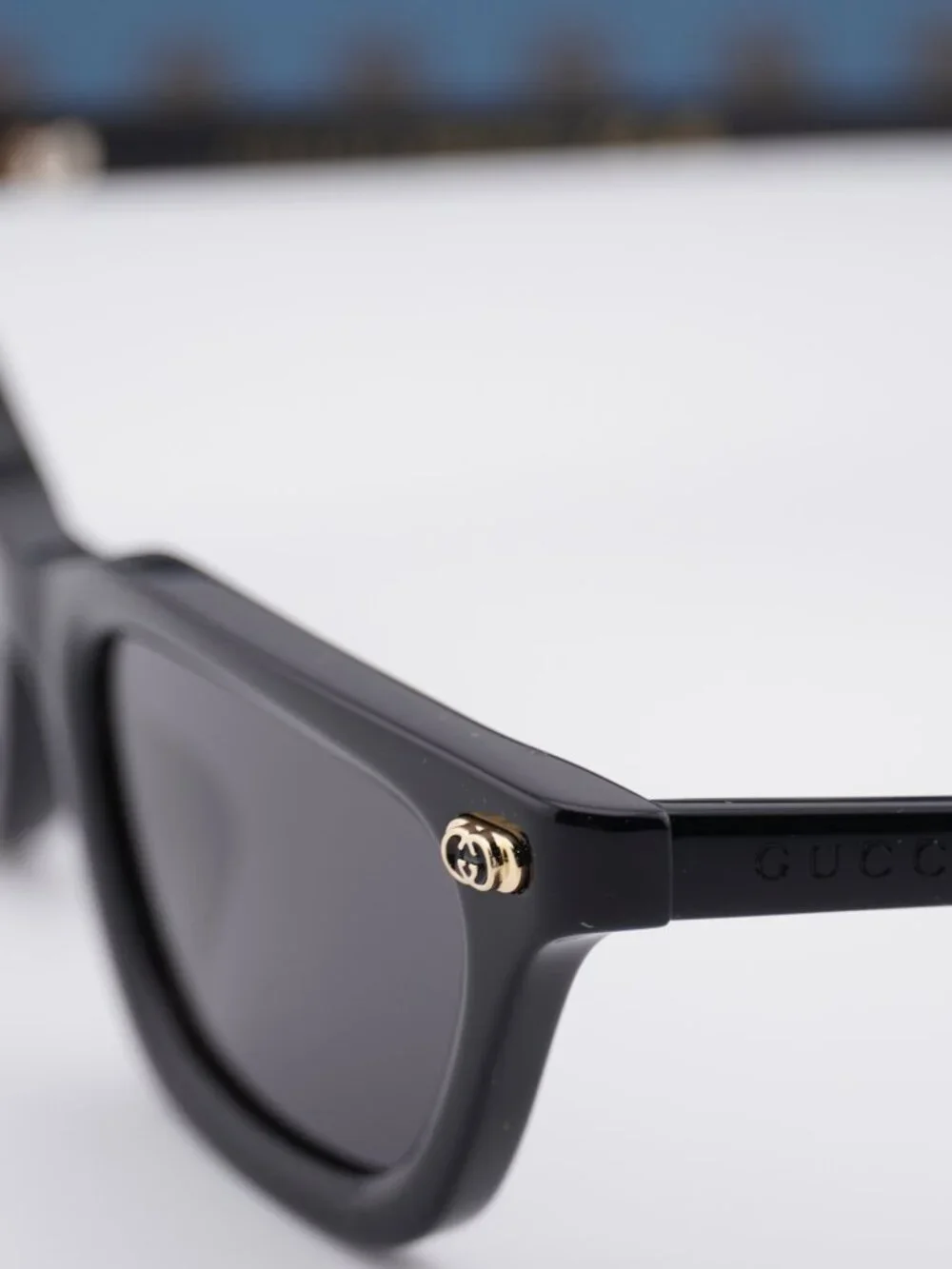 Gucci GG1944S 001 Rectangle Sunglasses - Black / Grey - Picture 3 of 12